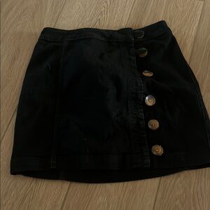 Free People Black Mini Skirt Casual Work